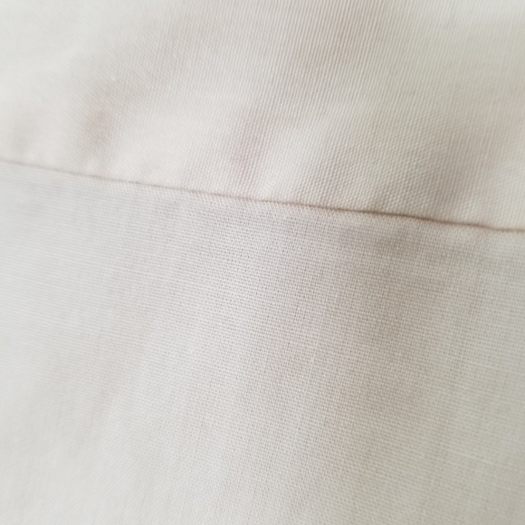 Vintage Beige Tan Work Shirt, Button Up Dress Shirt, thin Men 16-33 - Picture 5 of 7